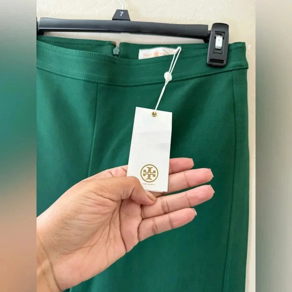 TORY BURCH Cotton & Lyocell Palazzo Mesteno Panfs - NWT - Size 6 - Picture 4 of 10